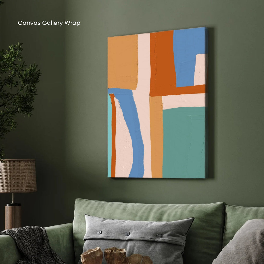 Radiant Stillness – Contemporary Abstract Painting 2 : 3 Vertical Premium Wall Art Canvas by MeriDeewar