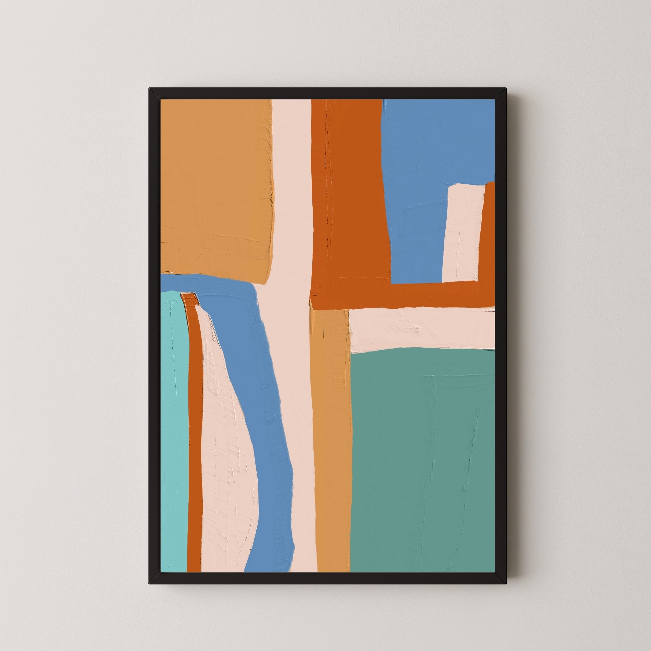 Radiant Stillness – Contemporary Abstract Painting 2 : 3 Vertical Premium Wall Art Canvas by MeriDeewar