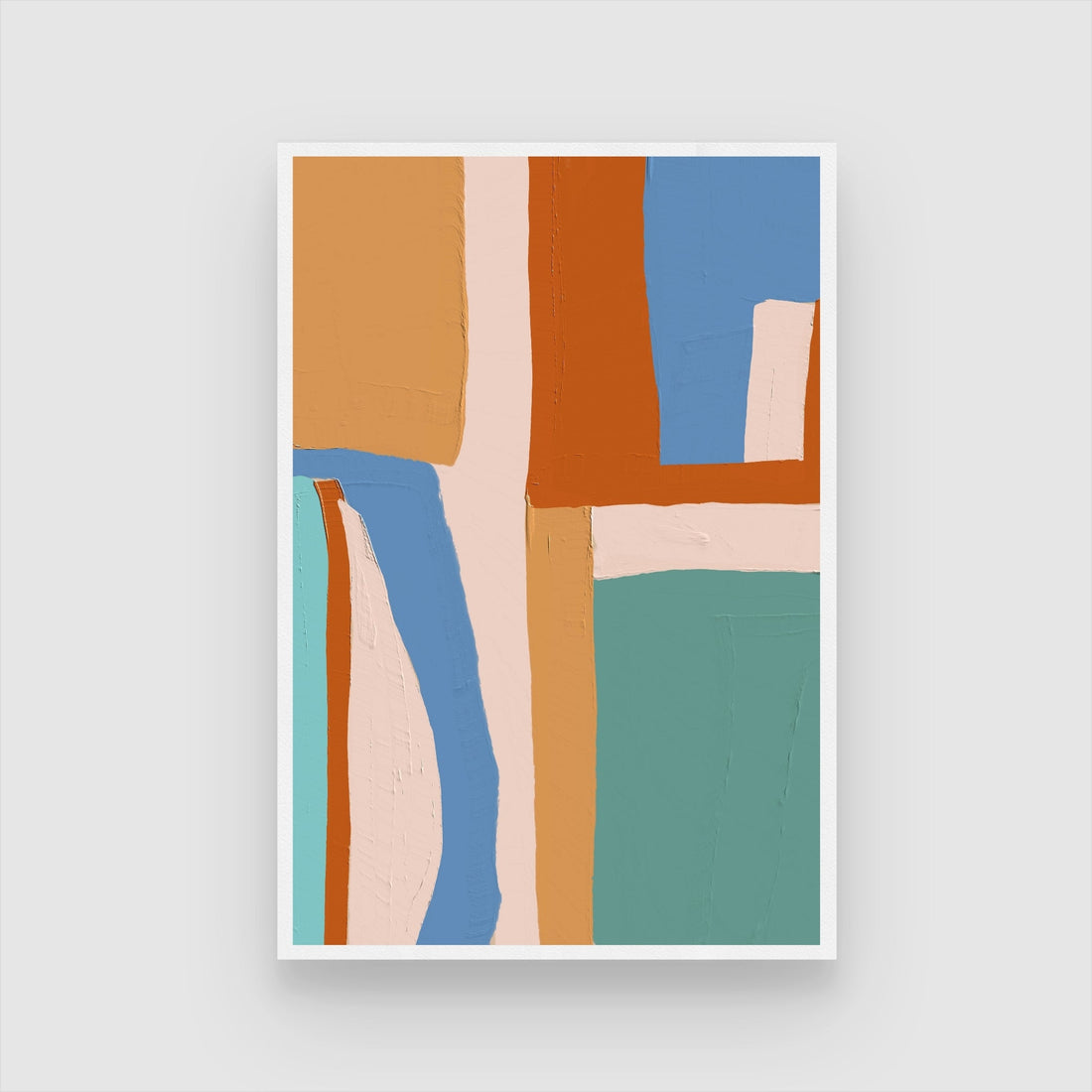 Radiant Stillness – Contemporary Abstract Painting 2 : 3 Vertical Premium Wall Art Canvas by MeriDeewar