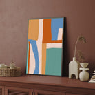 Radiant Stillness – Contemporary Abstract Painting 2 : 3 Vertical Premium Wall Art Canvas by MeriDeewar