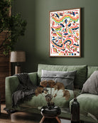 Rainbow Abstract Painting by Etna Wiswall 3 : 4 Vertical New Premium Wall Art Canvas by MeriDeewar