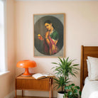 Raja Ravi Varma Woman Holding Lemon Painting – Classic Indian Portrait Wall Art 3 : 4 Vertical Premium Wall Art Canvas by MeriDeewar