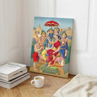 Ram Sita Laxman Hanuman Painting for Pooja Room | Raja Ravi Varma Wall Art | MeriDeewar 3 : 4 Vertical Premium Wall Art Canvas by MeriDeewar