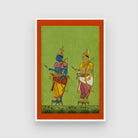Rama and Lakshmana Painting 2 : 3 Vertical Premium Wall Art Canvas by MeriDeewar