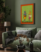 Rama and Lakshmana Painting 2 : 3 Vertical Premium Wall Art Canvas by MeriDeewar