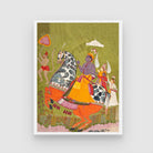 Rama on Horseback Painting 3 : 4 Vertical New Premium Wall Art Canvas by MeriDeewar