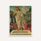 Resurrection of Christ Painting for Home | Spiritual Christian Wall Art | Giclée Print 3 : 4 Vertical Premium Wall Art Canvas by MeriDeewar