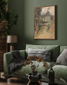 Retro Village Portrait 3 : 4 Vertical New Premium Wall Art Canvas by MeriDeewar