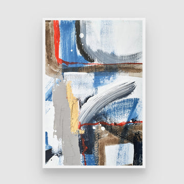 Rhythms of Motion – Abstract Modern Wall Art 2 : 3 Vertical Premium Wall Art Canvas by MeriDeewar