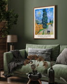 Road with Cypress and Star Painting by Vincent van Gogh 3 : 4 Vertical New Premium Wall Art Canvas by MeriDeewar