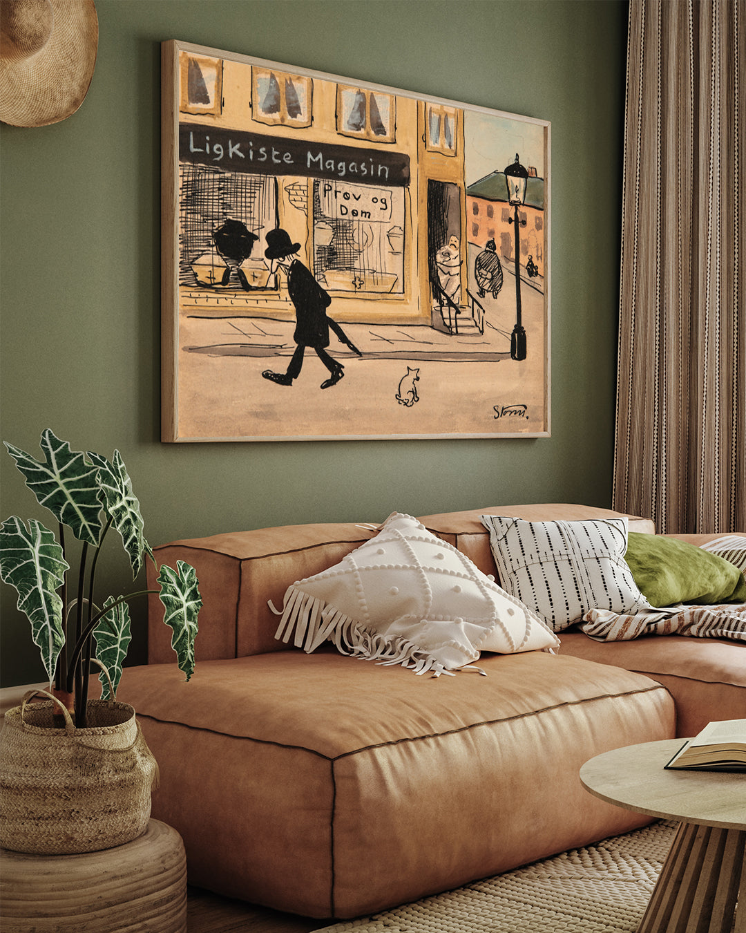 Robert Storm Petersen Painting 3 : 4 Horizontal New Premium Wall Art Canvas by MeriDeewar