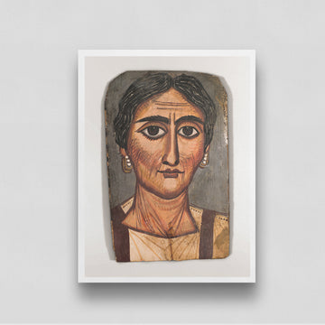 Roman Egyptian Mummy Portrait Louis Painter 3 : 4 Vertical New Premium Wall Art Canvas by MeriDeewar