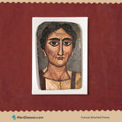 Roman Egyptian Mummy Portrait Louis Painter 3 : 4 Vertical New Premium Wall Art Canvas by MeriDeewar