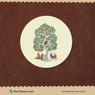 Rose-Ringed Parakeet Circular Canvas Frame Circular Canvas Frame Premium Wall Art Canvas by MeriDeewar