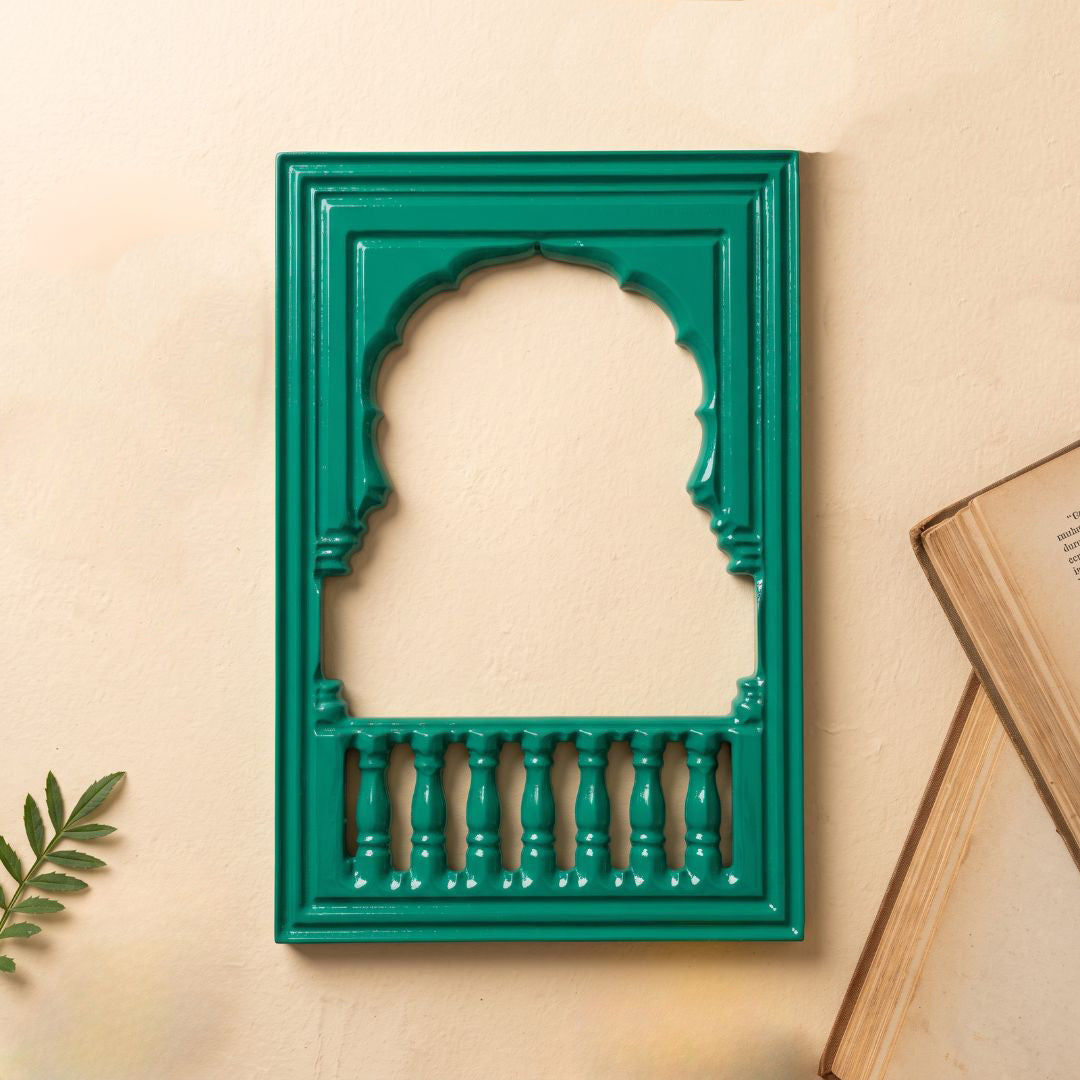 Royal Jharokha | Architectural Wall Art Curate Premium Wall Art Canvas by MeriDeewar