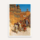 "Royal Procession at the Fort" Classical Oil Painting Giclée Print | Fine Art Wall Art 2 : 3 Vertical Premium Wall Art Canvas by MeriDeewar