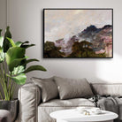 Rugged Himalayas Mountain Landscape Oil Painting | Horizontal Framed Print 4 : 3 Horizontal Premium Wall Art Canvas by MeriDeewar