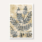 "Rustic Fern Impression" Textured Botanical Giclée Print | Fine Art Wall Art 2 : 3 Vertical Premium Wall Art Canvas by MeriDeewar