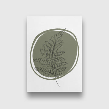 Sage Green 1 Boho Artwork 3 : 4 Vertical New Premium Wall Art Canvas by MeriDeewar