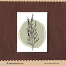Sage Green 2 Boho Artwork 3 : 4 Vertical New Premium Wall Art Canvas by MeriDeewar