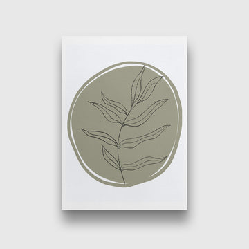 Sage Green 3 Boho Artwork 3 : 4 Vertical New Premium Wall Art Canvas by MeriDeewar