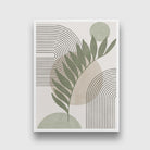 Sage Green Botanical Abstract 2 Boho Artwork 3 : 4 Vertical New Premium Wall Art Canvas by MeriDeewar