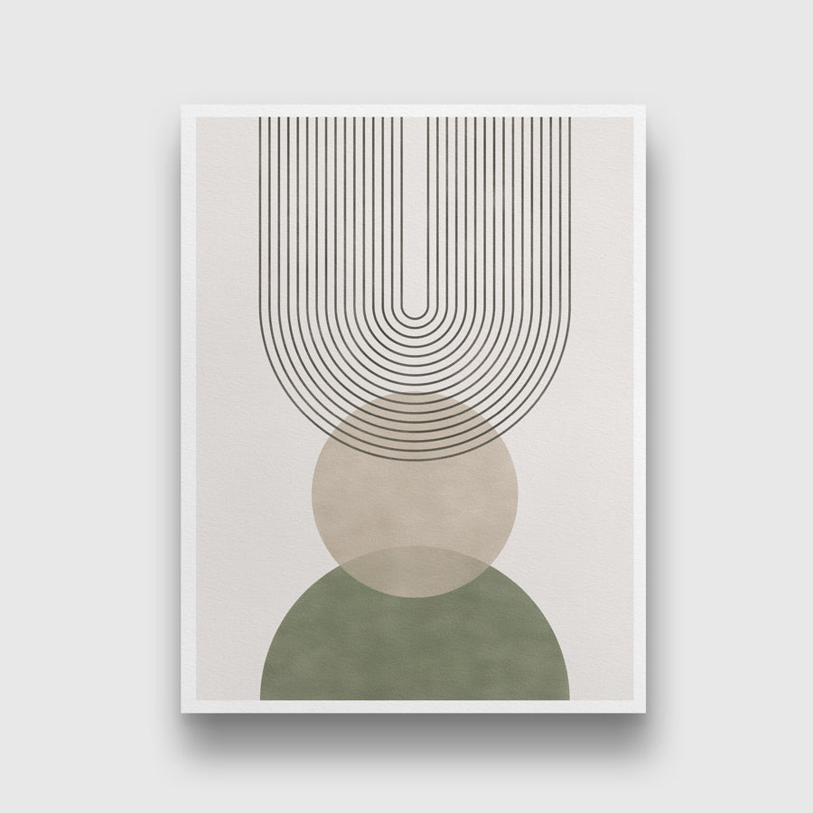Sage Green Botanical Abstract Boho Artwork 3 : 4 Vertical New Premium Wall Art Canvas by MeriDeewar