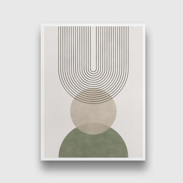 Sage Green Botanical Abstract Boho Artwork 3 : 4 Vertical New Premium Wall Art Canvas by MeriDeewar