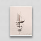 Sailboat Vintage Painting 3 : 4 Vertical New Premium Wall Art Canvas by MeriDeewar