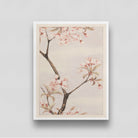 Sakura/cherry tree branch with Pink Flowers by Megata Morikaga 3 : 4 Vertical New Premium Wall Art Canvas by MeriDeewar
