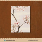 Sakura/cherry tree branch with Pink Flowers by Megata Morikaga 3 : 4 Vertical New Premium Wall Art Canvas by MeriDeewar