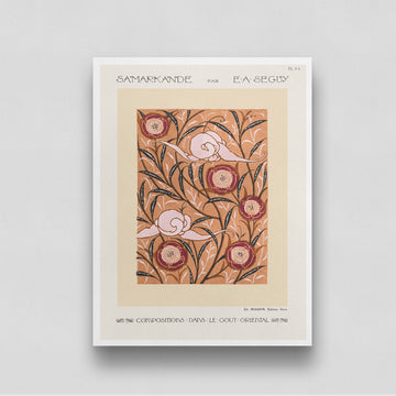 Samarkande Ch. Massin by E.A. Seguy 3 : 4 Vertical New Premium Wall Art Canvas by MeriDeewar