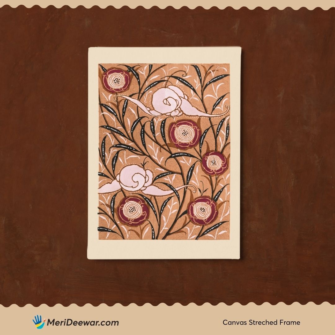 Samarkande Ch. Massin by E.A. Seguy 3 : 4 Vertical New Premium Wall Art Canvas by MeriDeewar