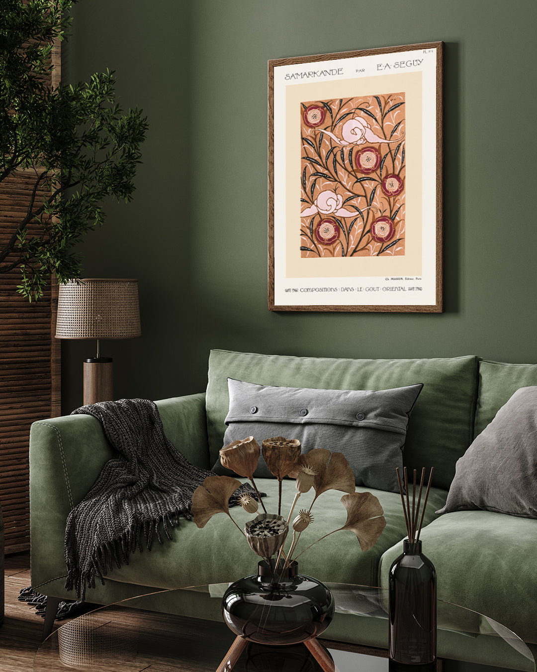 Samarkande Ch. Massin by E.A. Seguy 3 : 4 Vertical New Premium Wall Art Canvas by MeriDeewar