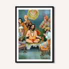 Sant Ramdas Tukaram Shivaji Maharaj Painting for Living Room | Maratha Heritage Spiritual Wall Art 2 : 3 Vertical Premium Wall Art Canvas by MeriDeewar