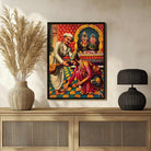 Sant Tukaram & Shivaji Maharaj Spiritual Painting for Home | Maratha Heritage Wall Art 3 : 4 Vertical Premium Wall Art Canvas by MeriDeewar