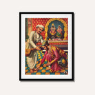 Sant Tukaram & Shivaji Maharaj Spiritual Painting for Home | Maratha Heritage Wall Art 3 : 4 Vertical Premium Wall Art Canvas by MeriDeewar