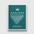 Saraswati Yantra set of 3 paintings Walls Premium Wall Art Canvas by MeriDeewar