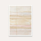 Scandinavian Minimalist Cream & Textured Abstract Painting | Vertical Modern Boho White Framed Wall Art 3 : 4 Vertical Premium Wall Art Canvas by MeriDeewar