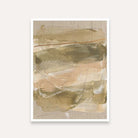 Scandinavian Minimalist Earth Tone Abstract Expressionism Painting | Vertical Modern Boho White Framed Wall Art 3 : 4 Vertical Premium Wall Art Canvas by MeriDeewar