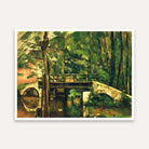 Scenery Painting for Living Room – Bridge in Forest | Paul Cézanne Giclée Print 4 : 3 Horizontal Premium Wall Art Canvas by MeriDeewar
