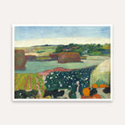 Scenery Painting for Living Room – Haystacks in Brittany by Paul Gauguin | Giclée Art Print 4 : 3 Horizontal Premium Wall Art Canvas by MeriDeewar