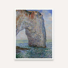 Scenery Painting for Living Room – Monet Cliff Seascape | Framed Wall Art India 3 : 4 Vertical Premium Wall Art Canvas by MeriDeewar