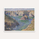 Scenery Painting for Living Room – Monet Coastal Cliffs Wall Art | Giclée Fine Art Print 4 : 3 Horizontal Premium Wall Art Canvas by MeriDeewar