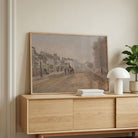 Scenery Painting for Living Room – Monet Street Scene | Impressionist Wall Art | MeriDeewar 2 : 1 Horizontal Premium Wall Art Canvas by MeriDeewar