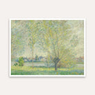Scenery Painting for Living Room – Monet Willows Nature Wall Art | Giclée Print 4 : 3 Horizontal Premium Wall Art Canvas by MeriDeewar