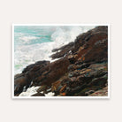 Scenery Painting for Living Room – Ocean Waves Crashing on Rocks | Winslow Homer Wall Art 4 : 3 Horizontal Premium Wall Art Canvas by MeriDeewar