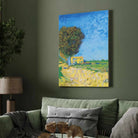 Scenery Painting for Living Room – Van Gogh Avenue at Arles | Nature Wall Art Print 3 : 4 Vertical Premium Wall Art Canvas by MeriDeewar