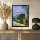 Scenery Painting for Living Room – Van Gogh Shelter on Montmartre | Giclée Fine Art Print 3 : 4 Vertical Premium Wall Art Canvas by MeriDeewar