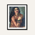 Self Portrait 1930 – Amrita Sher-Gil Painting | Meri Deewar 2 : 3 Vertical Premium Wall Art Canvas by MeriDeewar